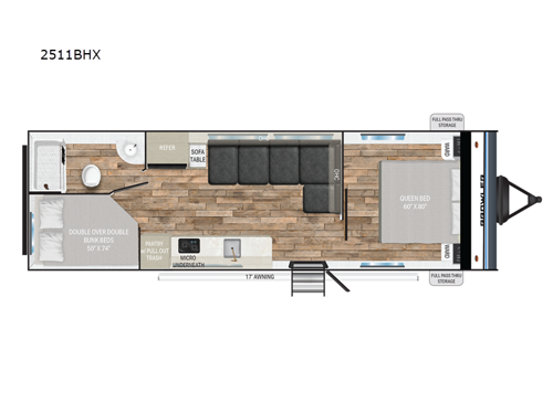 Prowler Lynx 2511BHX Floorplan