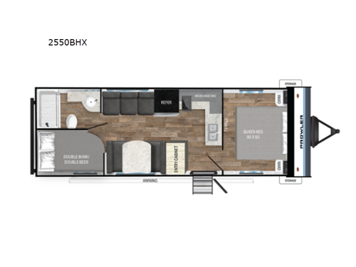 Prowler Lynx 2550BHX Floorplan