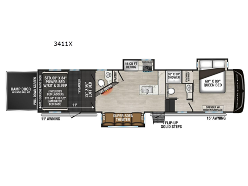 Sportster X 3411X Floorplan