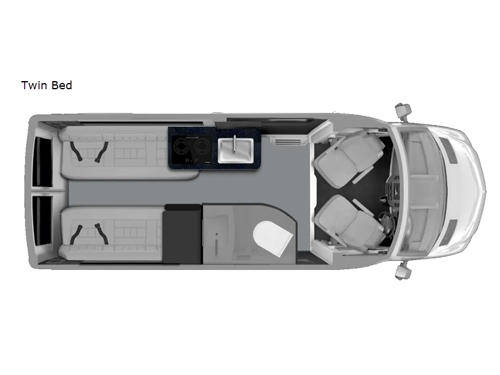 Turismo-ion Twin Bed Floorplan Image