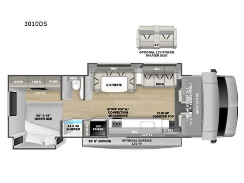 Sunseeker Classic 3010DS Floorplan