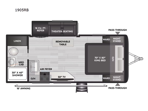 Coleman Legacy 1905RB Floorplan