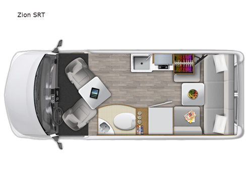 Roadtrek Zion SRT Floorplan