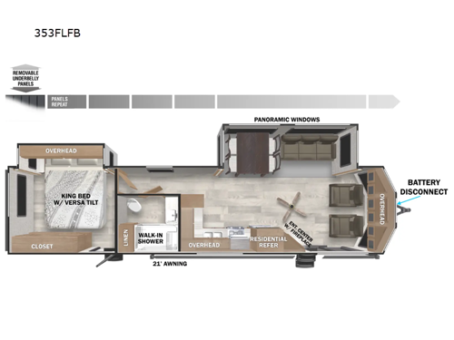 Salem Villa Series 353FLFB Floorplan
