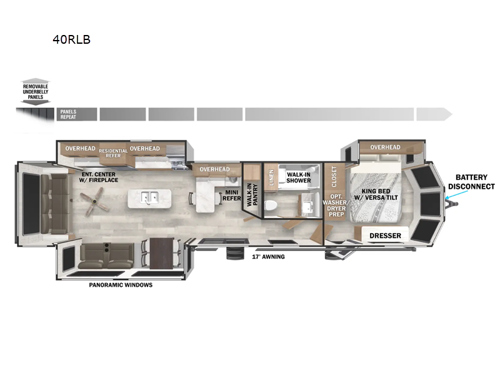 Salem Villa Series 40RLB Floorplan