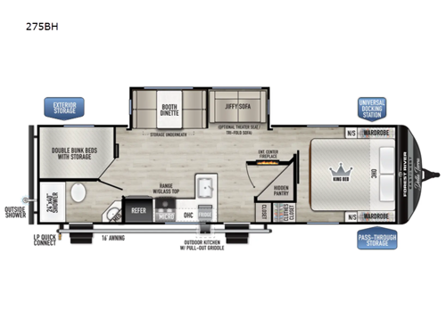 Della Terra 275BH Floorplan Image