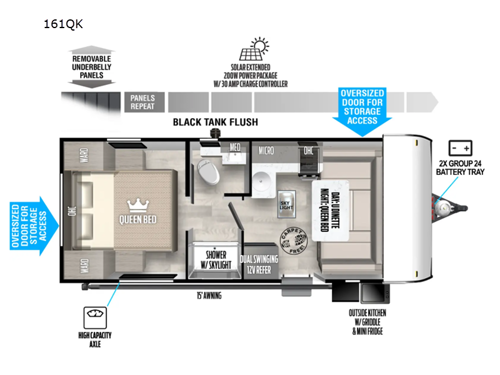 Salem FSX 161QK Floorplan
