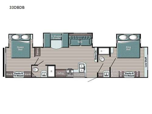 Conquest Supreme Series 33DBDB Floorplan