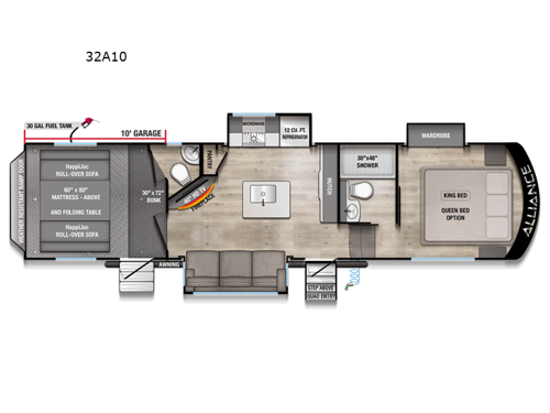 Valor All-Access 32A10 Floorplan Image