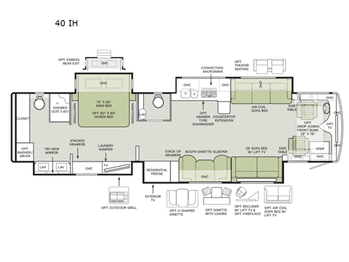 Phaeton 40 IH Floorplan Image