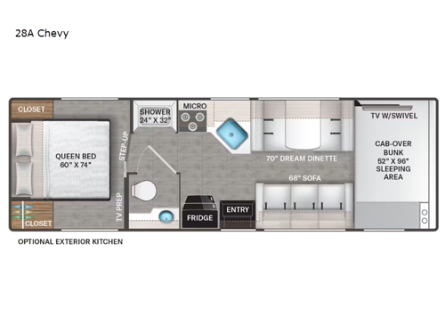 Chateau 28A Chevy Floorplan Image