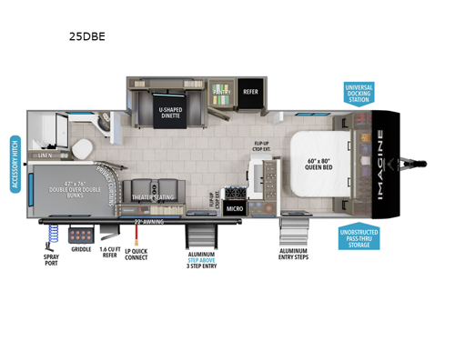 Imagine XLS 25DBE Floorplan Image