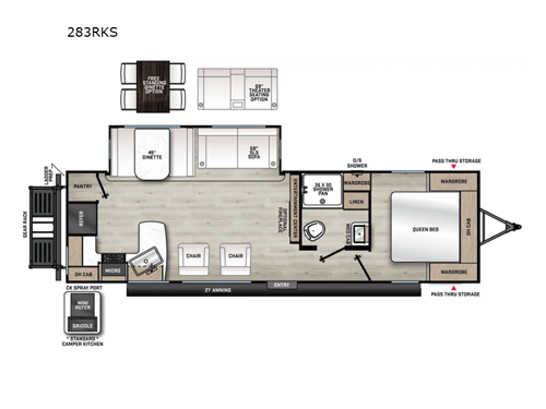 Catalina Legacy Edition 283RKS Floorplan
