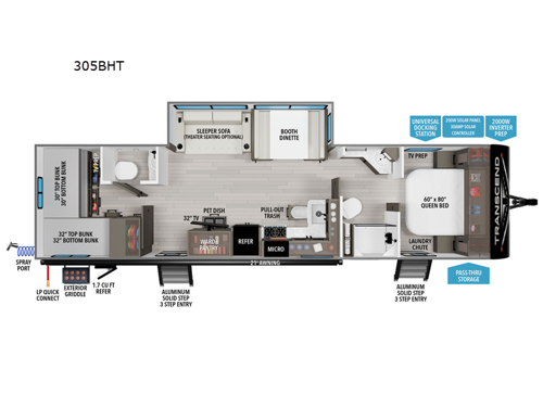 Transcend 305BHT Floorplan Image