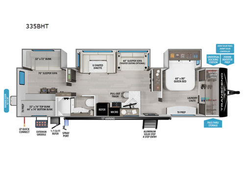 Transcend 335BHT Floorplan Image