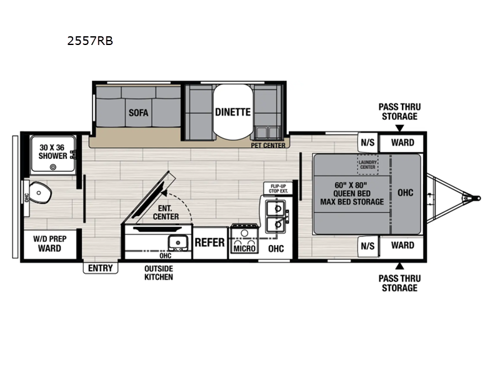 Northern Spirit Ultra Lite 2557RB Floorplan Image