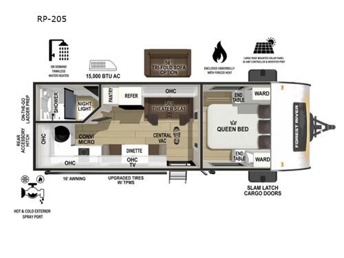 R Pod RP-205 Floorplan Image
