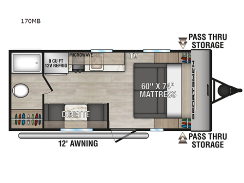 Sportsmen Classic 170MB Floorplan