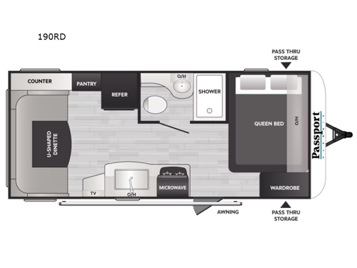 Passport Classic 190RD Floorplan Image