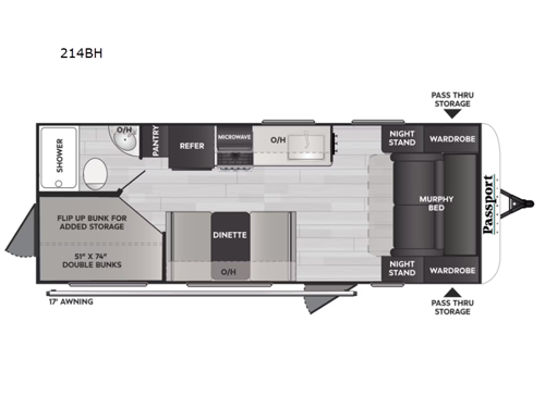 Passport Classic 214BH Floorplan Image