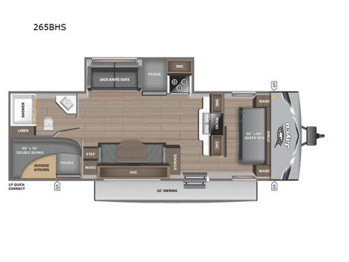 Jay Flight SLX 265BHS Floorplan