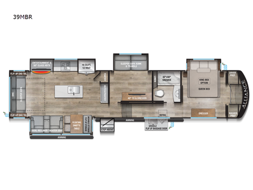 Avenue 39MBR Floorplan Image