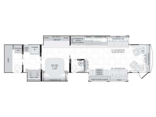 Floorplan - 2014 American Coach American Heritage 45T