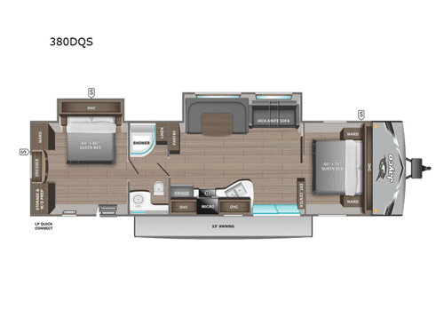 Jay Flight SLX 380DQS Floorplan