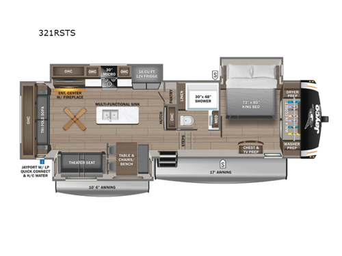 Eagle 321RSTS Floorplan Image