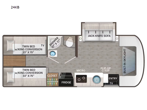 Gemini AWD 24KB Floorplan Image