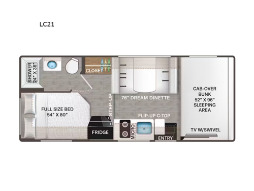 Quantum LC21 Chevy Floorplan Image