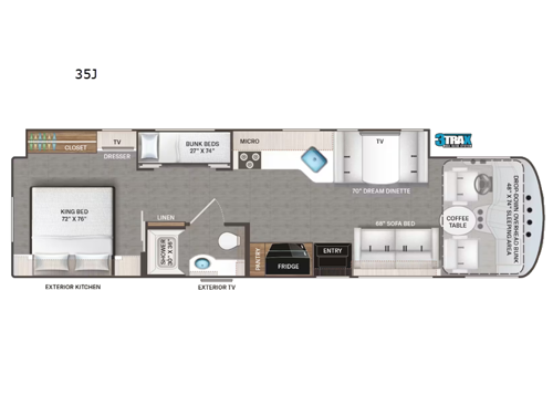 Hurricane 35J Floorplan Image