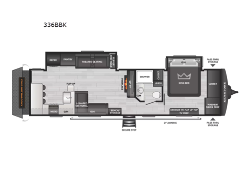 Bullet 336BBK Floorplan