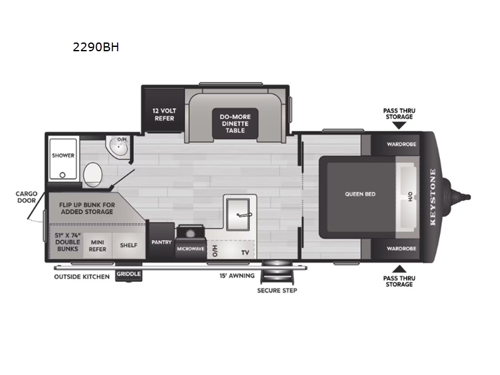 Bullet Crossfire 2290BH Floorplan