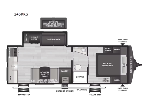 Bullet Crossfire 245RKS Floorplan