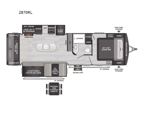Passport Super Lite 2870RL Floorplan Image