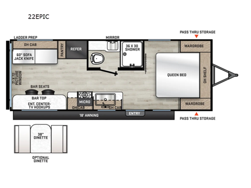 Aurora Light 22EPIC Floorplan
