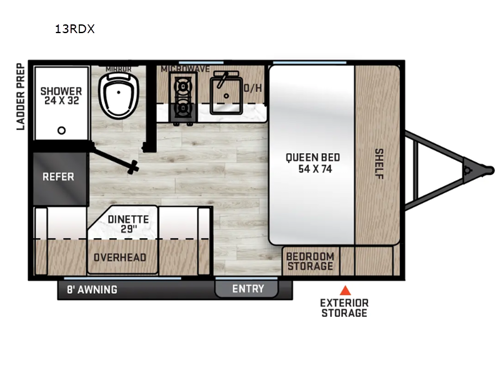 Aurora Light 13RDX Floorplan