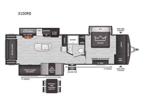 Passport 3100RE Floorplan Image