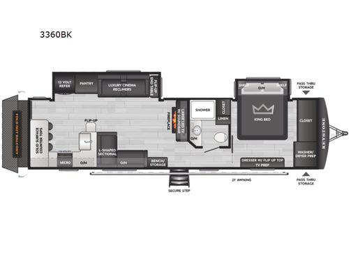 Passport 3360BK Floorplan Image