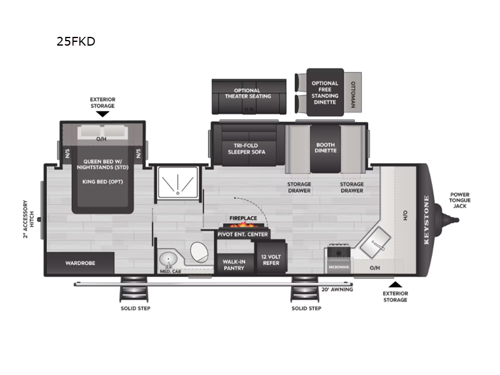 Cougar Half-Ton 25FKD Floorplan