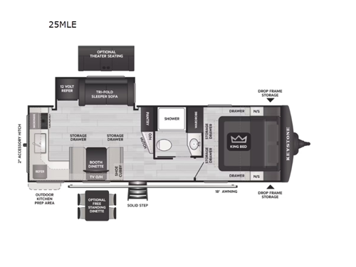 Cougar Half-Ton 25MLE Floorplan Image