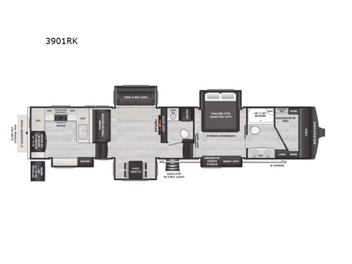 Montana 3901RK Floorplan Image