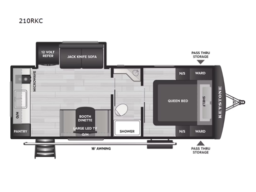 Passport Classic 210RKC Floorplan Image