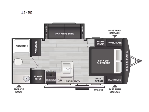 Passport Classic 184RB Floorplan Image