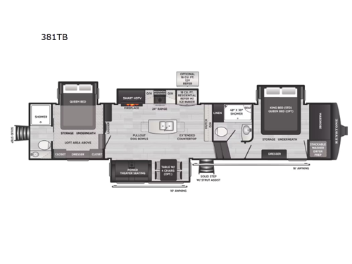 Montana High Country 381TB Floorplan