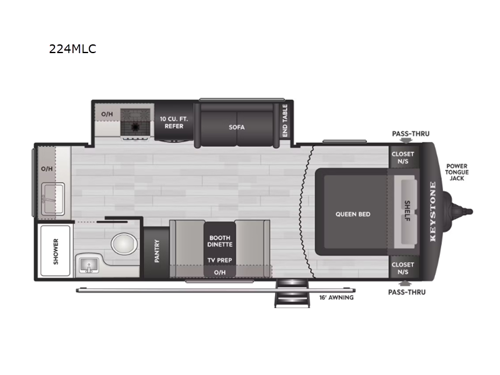 Springdale Classic 224MLC Floorplan Image