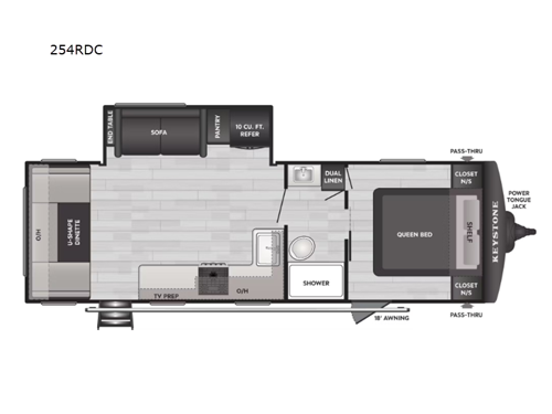 Springdale Classic 254RDC Floorplan Image