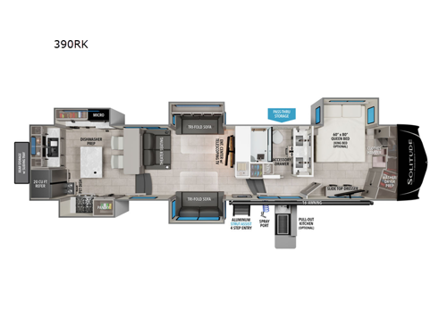 Solitude 390RK Floorplan