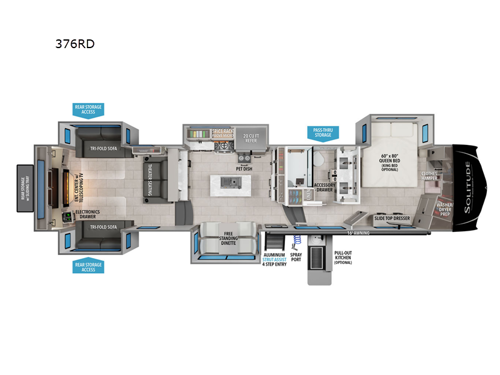 Solitude 376RD Floorplan Image